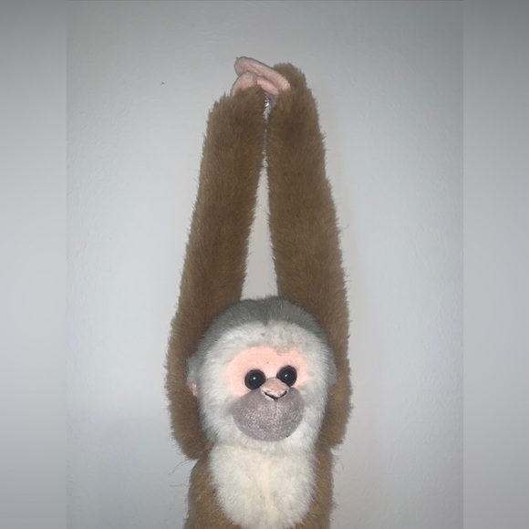 1999 Wild Republic Hanging Monkey 17” Plush Brown  Sticky Hands And Feet GUC - Picture 4 of 16